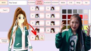 How To Play As Player 196 Squid Game 2 Character Tutorial  #sakuraschoolsimulator