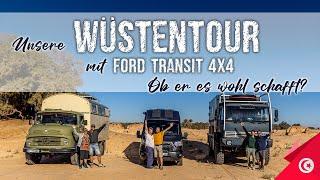 Wüstentour mit Ford Transit 4x4, Expeditionsmobil Steyr und Oldtimer Mercedes Benz Kurzhauber