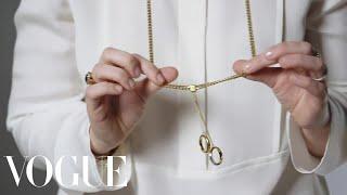 Chloé Double Ring Brass Necklace – From the Vogue Closet - Vogue