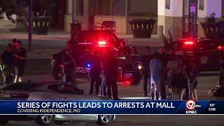 Nine arrested after large disturbance a carnival outside Independence Center