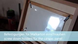 Malkoffer selber bauen - DIY pochade box.wmv