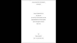 How to Make a Generic Title Page for Papers