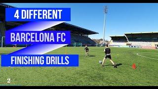 4 Different Barcelona FC Finishing Drills