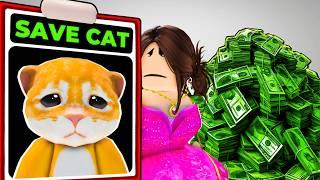 KEDİM BALIMI KURTARIYORUMAYŞEM ECE ARIARIGİLLERROBLOX SAVE CAT WIN 1.000.000$