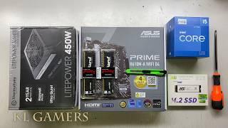 intel Core i5 12500 ASUS PRIME H610M-A WIFI D4 AGi SSD AVF MX6000 Small Desktop PC Build