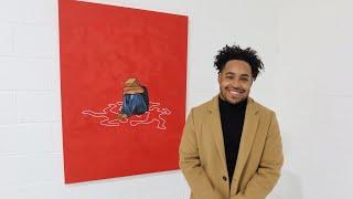 Houston artist uses paper bags to highlight mental health