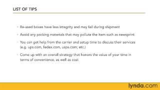 05 Thinking through the shipping process