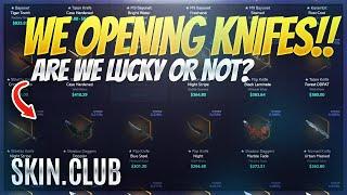 TODAY WE OPENING KNIFE CASES ONLY - $150 CASES | SKIN.CLUB