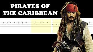 Pirates Of The Caribbean Theme (Easy Guitar Tabs Tutorial)