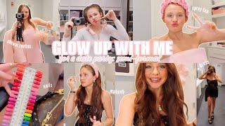 GLOW UP WITH ME FOR SEMI FORMAL | shower routine, spray tan, nails, makeup, & more