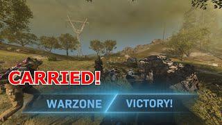 Carrying 2 NOOBS to a win in warzone with TheGamingMuffin!