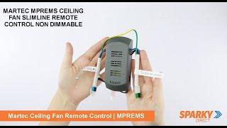 MARTEC MPREMS | CEILING FAN SLIMLINE REMOTE CONTROL NON DIMMABLE