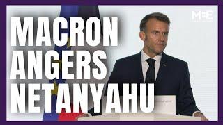 Macron angers Netanyahu over arms embargo comments