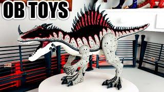 CUSTOM MATTEL NIGHT HUNTER SPINOSAURUS ALLOSAURUS HYBRID | GLOW IN THE DARK DINOSAUR TOY REPAINT