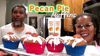 Pecan Pie Muffins | WOW! These Are Delicious‼️ | They Taste Like a Chewy Cookie | Muffin Monday!