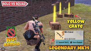 No Armor  + Mk14 Legendary Only Solo vs Squad Challenge ‍ - Pubg Metro Royale Chapter 21