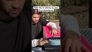 POV You’re setting up your first skateboard #skateboarding #skate #sk8 #pov #shorts