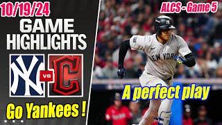 NY Yankees vs CLE Guardians [ALCS] Game 5 Innings [2nd + 3rd] Highlights | MLB Playoffs 2024