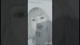 Black pink Lisa sketch