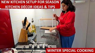 Re-Setting Kitchen - Countertop, Floating Shelf, Cupboards & Drawer Organization Ideas | Easy Dinner