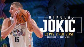 Nikola Jokić Full Game Highlights vs. Suns  12/23/24