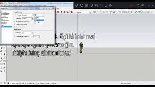Sketchup Ölçü birimini ayarlamak