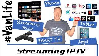 Campervan Streaming Internet TV, IPTV, Firestick, Freeview, TV Player.