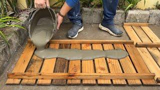 Amazing ideas from Cement and Pine Wood Pallets - DIY Coffee table and Chairs