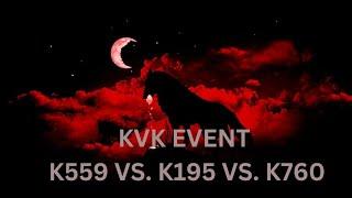 Guns of Glory GOG KVK EVENT K559/K195/K760