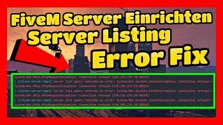 Fivem Server einrichten # 515 // Server list query returned an Error Fix // FiveM Server Listing Fix