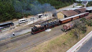 Partida da Locomotiva 204 de Rio Negrinho - Departure of Locomotive 204 from Rio Negrinho