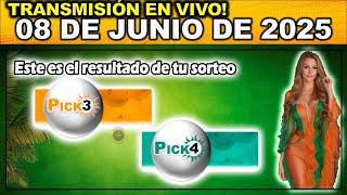Resultado PICK3 AND PICK4 DIA Resultado DOMINGO 08 de Junio de 2025 