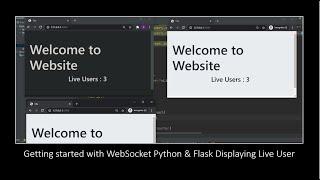 Getting started with WebSocket Python & Flask Displaying Live User