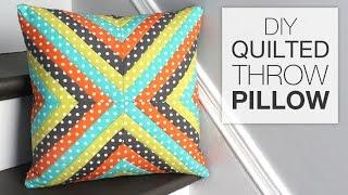 How to Make a Quilted Throw Pillow