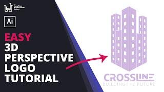 How to Design a 3d Real Estate Logo with the Perspective Grid tool - Adobe Illustrator Tutorial