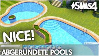 Abgerundete Pools in Die Sims 4  Cool Pools CC Pack in der Vorstellung als Download