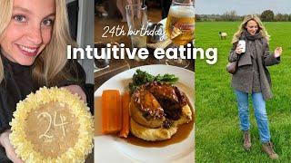 What I ate on my 24th birthday weekend | Intuitive eating ️