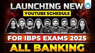 LAUNCHING New YouTube Schedule for IBPS Exams 2025 | Oliveboard New Youtube Schedule