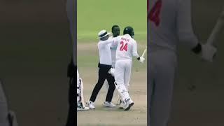 Fight between Ripon Mondal and Tshepo Ntluli during second unofficial Test 