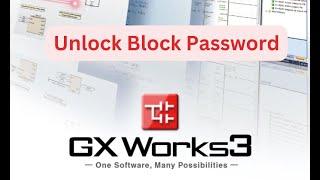 Unlock Block/POU password @ GxWork3 for Mitsubishi PLC Project File (.gx3)