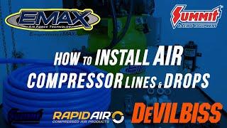 How to Install Air Compressor Lines & Drops to Use Air Tools in Your Home Garage or Shop