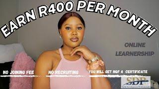 How to make money online | South Africa | Online Learnership | SDP