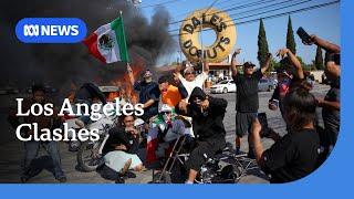 Los Angeles clashes enter second day during Trump immigration raids | ABC NEWS
