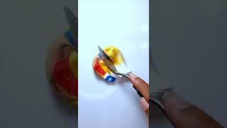 Popeyes chicken & Biscuits Color Mixing ️ #viral #shortsvideo #art #food #popeyes