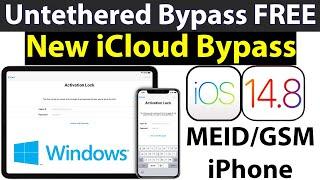 How to iCloud Bypass iOS 14.8/14.7.1/12.5.4 Windows in FREE | Untethered iCloud Bypass iOS 14/13/12