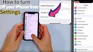 iOS 17: How to Turn Off iPhone from Settings