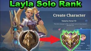 LAYLA only from WARRIOR to MYTHIC in mobile legends