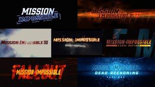 All Mission: Impossible Movie Intros (1996-2023)