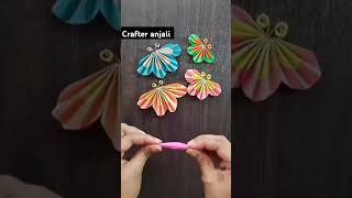 how to make a paper butterfly #shortvideo #crafteranjali #homedecor #craft #papercraft