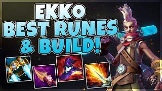 THE BEST EKKO RUNES & BUILD FOR MID SEASON 11 !